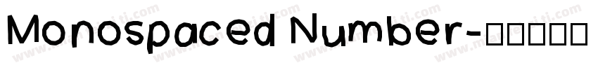 Monospaced Number字体转换